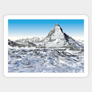 Matterhorn, Zermatt, Switzerland, Sticker